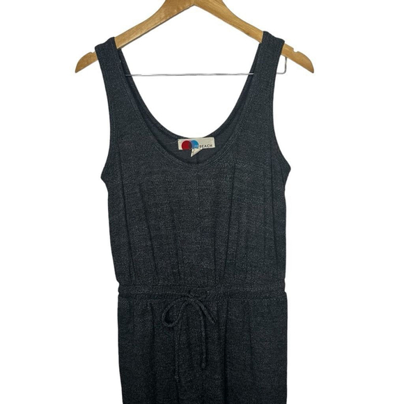 Free People Beach Gray BiCoastal Set Sleeveless Knit Jumpsuit Cardigan Set XS - Picture 8 of 16